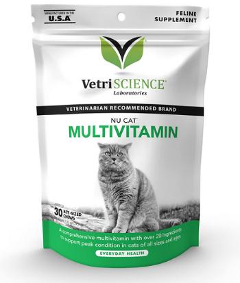 VetriScience Nu Cat Multivitamin žuvacie tablety pre mačky 30tbl