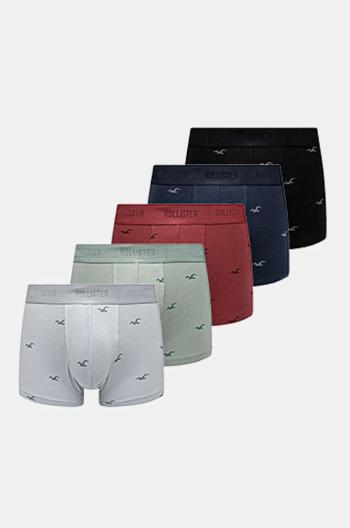 Boxerky Hollister Co. 5-pak pánske, hnedá farba, KI314-4010