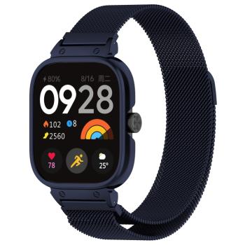 SET MILANESE Kovový obal na hodinky + remienok Xiaomi Redmi Watch 5 MIDNIGHT BLUE