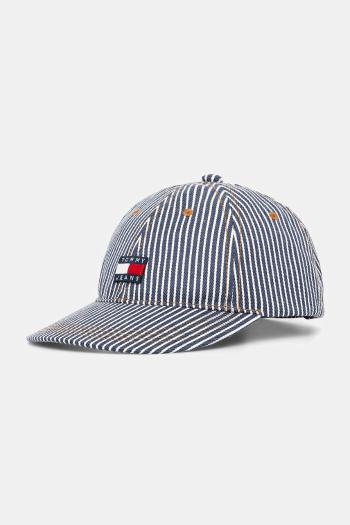 Šiltovka Tommy Jeans tmavomodrá farba, vzorovaná, AM0AM13358