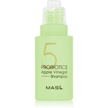 MASIL 5 Probiotics Apple Vinegar hĺbkovo čistiaci šampón na vlasy a vlasovú pokožku 50 ml