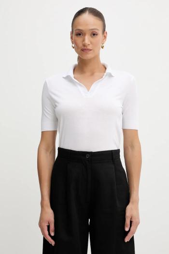 Polo tričko Calvin Klein dámske, biela farba, LV044B208G