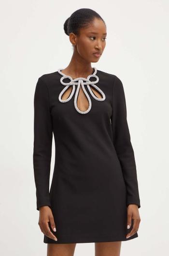 Šaty Marciano Guess GABRIELLA čierna farba, mini, áčkový strih, 4YGK39 6869Z