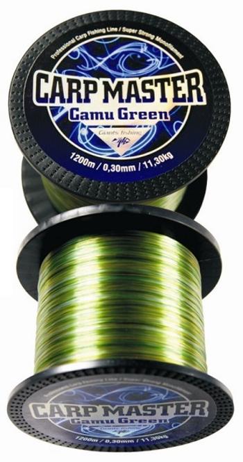 Giants fishing vlasec carp master camo green 1200 m-průměr 0,22 mm / nosnost 6 kg