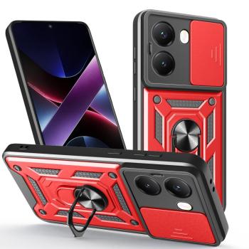RING CAMERA Kryt s držiakom pre Xiaomi Poco X7 Pro červený