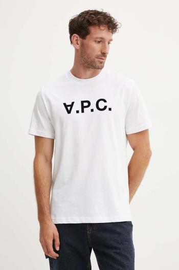 Bavlnené tričko A.P.C. t-shirt standard grand vpc GOTS s nášivkou, COHBM.M26384