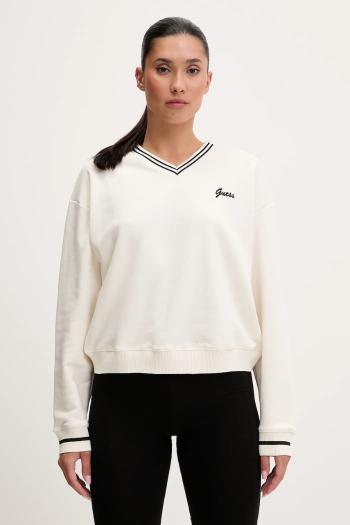 Mikina Guess IRIS béžová farba, jednofarebná, V5GQ07 KCRT1