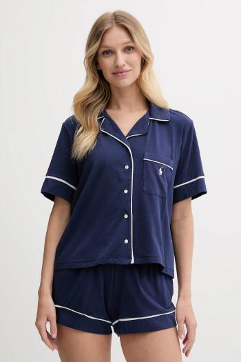 Pyžamo Polo Ralph Lauren dámske, tmavomodrá farba, 4P0231