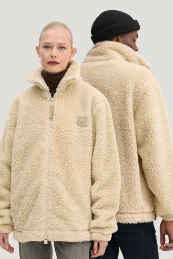 Bunda Rains Kofu Fleece Jacket T2 béžová farba, prechodná, 19940-24