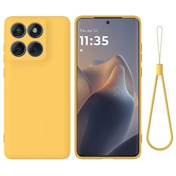 RUBBER Ochranný obal pre Motorola Edge 60 Pro žltý