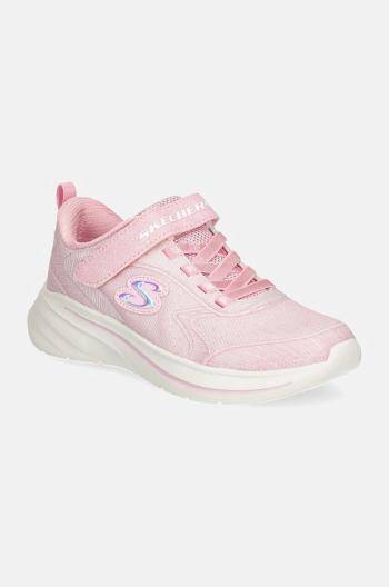 Detské tenisky Skechers WAVE 92 ružová farba, 303557L