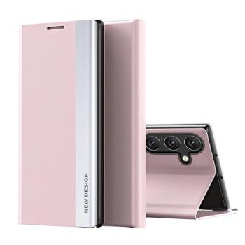 MG Sleep Case Pro knižkové puzdro na Samsung Galaxy S25 Plus, ružové