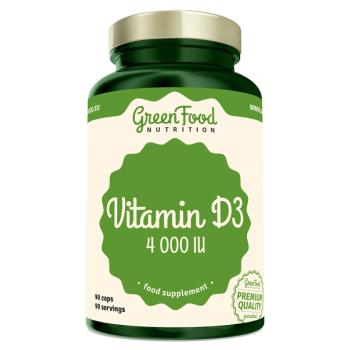 GREENFOOD NUTRITION Vitamín D3 4000IU 90 kapsúl