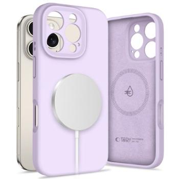 Tech-Protect Liquid Silicone MagSafe kryt na iPhone 16 Pro, fialový