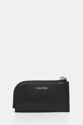 Kožená peňaženka Calvin Klein pánska, čierna farba, K50K512677