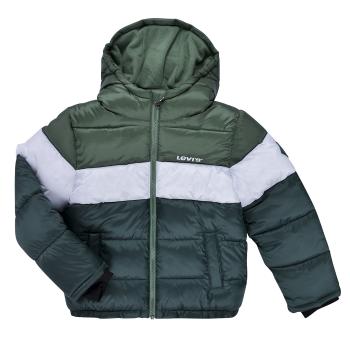 Levis  LVB BOY'S COLOR BLOCK PUFFER  Bundy Zelená