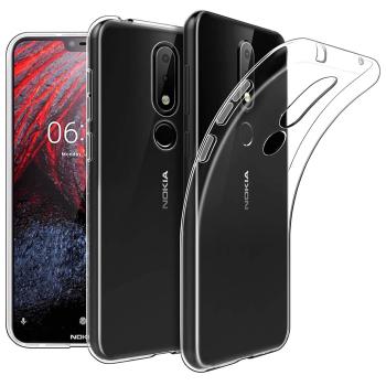 Silikónový obal Nokia 6.1 Plus 2018 ( X6 2018) priehľadný