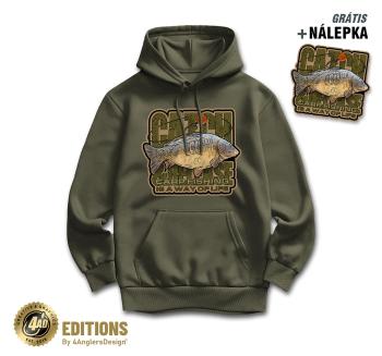 4anglersdesign mikina catch and release is a way of life - m