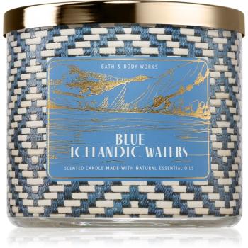 Bath & Body Works Blue Icelandic Waters vonná sviečka 411 g