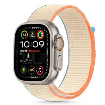 Tech-Protect Nylon remienok na Apple Watch 40/41/42mm, cream