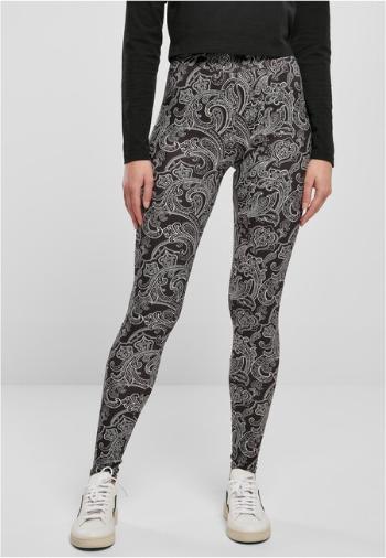 Urban Classics Ladies Soft AOP Leggings blacknewpaisley