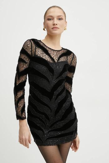 Šaty Marciano Guess SONATA čierna farba, mini, rovný strih, 4BGK93 6279A