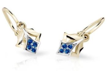 Cutie Jewellery Zlaté detské náušnice C2220-10-X-1 modrá