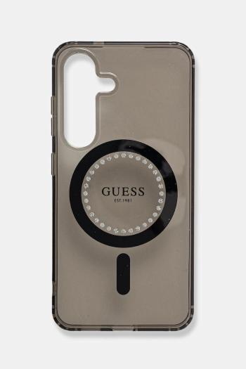 Puzdro na mobil Guess Samsung Galaxy S25 čierna farba, GUHMS25SPFTDTEK