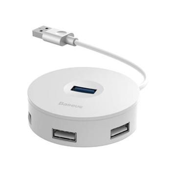 Baseus round box HUB adaptér 10 cm, White (CAHUB-F02)