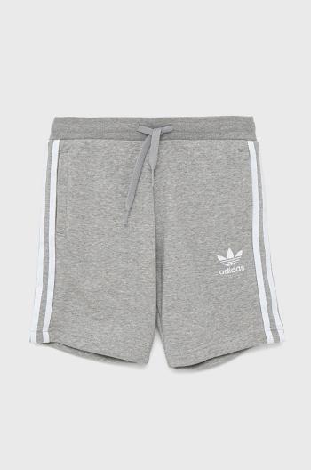 Detské krátke nohavice adidas Originals H32343 šedá farba, melanžové,