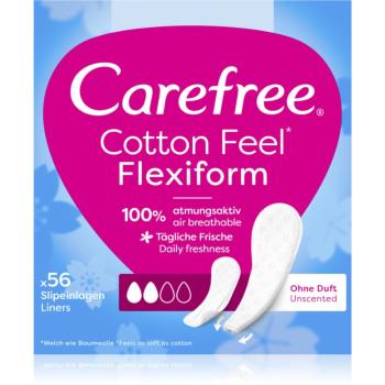 Carefree Cotton Flexiform slipové vložky bez parfumácie 56 ks