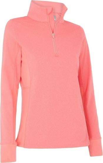 Callaway Space Dye Heather Aquapel Thermal 1/4 Zip Coral Paradise Heather XS Mikina