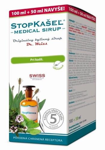 DR.WEISS STOPKAŠEĽ Medical SIRUP -  pri kašli 150 ml