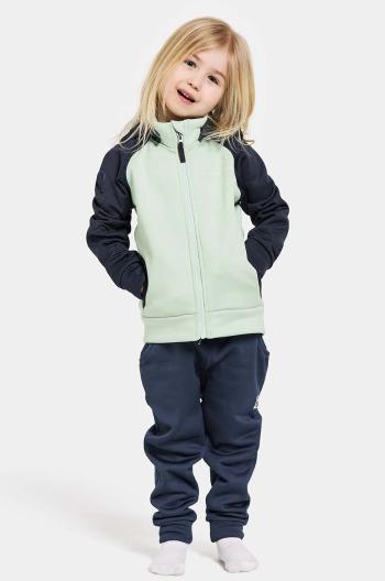 Detská mikina Didriksons CORIN KIDS FULLZIP tmavomodrá farba, s kapucňou, jednofarebná