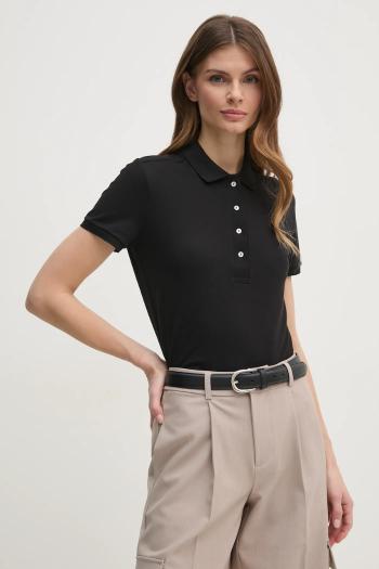 Polo tričko Lacoste dámske, čierna farba, PF5462