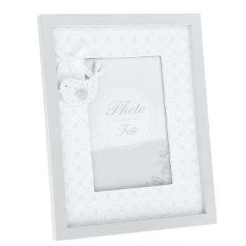 Ramă foto din lemn Little bird, gri, 18 x 23 cm