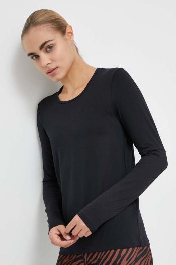 Tréningové tričko s dlhým rukávom Casall Essential čierna farba