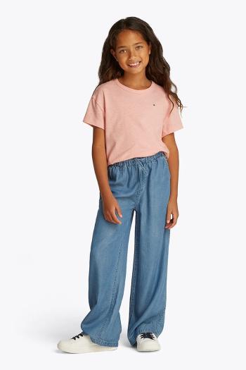 Tričko Tommy Hilfiger oranžová farba, KG0KG08555