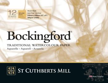 St Cuthberts Mill Bockingford Rough Skicár 31 x 23 cm 300 g White