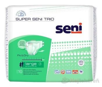 SUPER SENI TRIO Large plienkové nohavičky (savosť 3400 ml, obv. pása 100 -150cm) 10ks