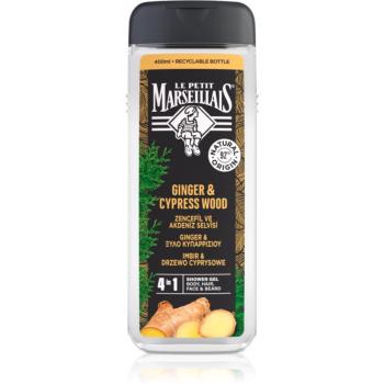 Le Petit Marseillais Ginger & Cypress Wood sprchový gél 4 v 1 pre mužov 400 ml