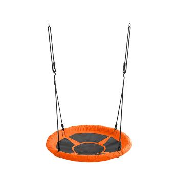 NABBI Nest detská hojdačka 65 cm čierna / oranžová