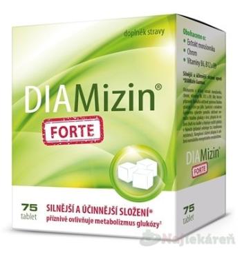 DIAMizin FORTE ovplyvňuje metabolizmus glukózy 75 tabliet