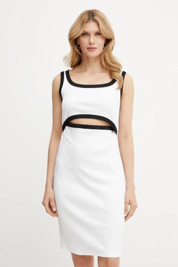 Šaty Liu Jo biela farba, mini, priliehavé, VA5180.J4822
