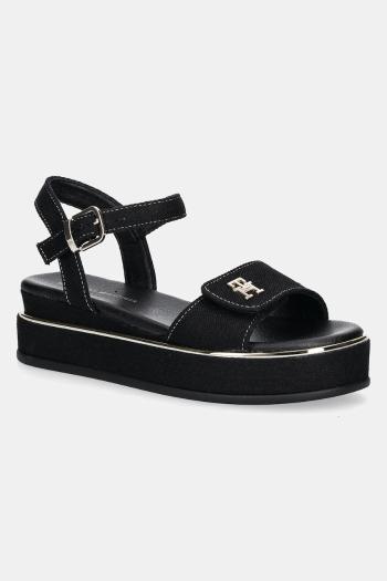 Sandále Tommy Hilfiger čierna farba, T3A2-33788