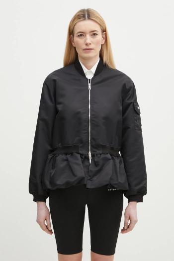 Coperni Gathered Hem Bomber čierna farba, prechodná, COPBL24F3003