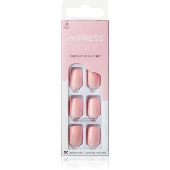 KISS imPRESS Color Short umelé nechty Pick Me Pink 30 ks