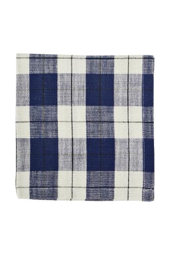Bavlnený obrúsok Madam Stoltz 35 x 35 cm 4-pak modrá farba