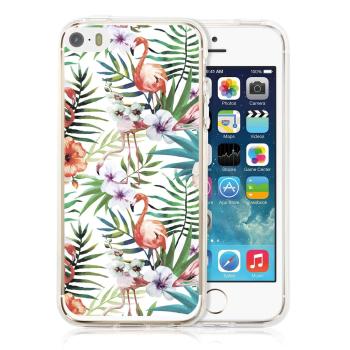 MY ART kryt Apple iPhone 5 / 5S / SE FLAMINGOS (009)