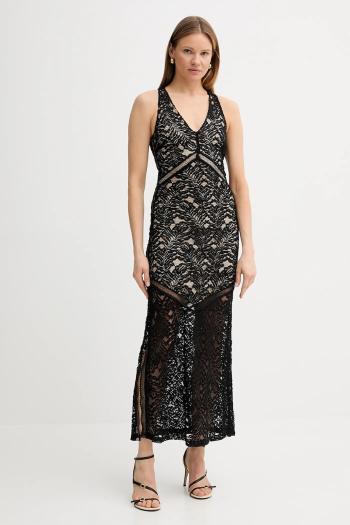Šaty Guess CHRISTEL čierna farba, maxi, priliehavé, W5GK37 KCS90